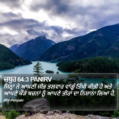 ਜ਼ਬੂਰ 64:3 PANIRV Bible Verse Image