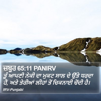 ਜ਼ਬੂਰ 65:11 PANIRV Bible Verse Image