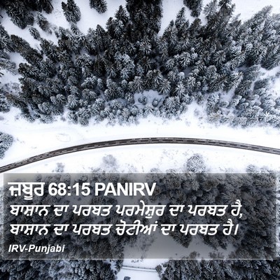 ਜ਼ਬੂਰ 68:15 PANIRV Bible Verse Image