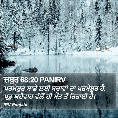ਜ਼ਬੂਰ 68:20 PANIRV Bible Verse Image
