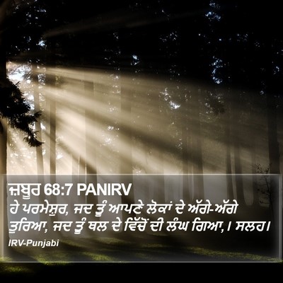 ਜ਼ਬੂਰ 68:7 PANIRV Bible Verse Image
