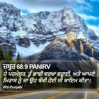 ਜ਼ਬੂਰ 68:9 PANIRV Bible Verse Image