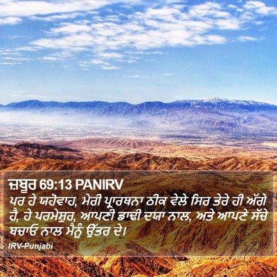 ਜ਼ਬੂਰ 69:13 PANIRV Bible Verse Image