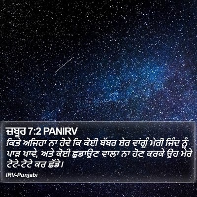 ਜ਼ਬੂਰ 7:2 PANIRV Bible Verse Image