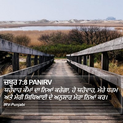 ਜ਼ਬੂਰ 7:8 PANIRV Bible Verse Image