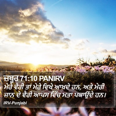 ਜ਼ਬੂਰ 71:10 PANIRV Bible Verse Image