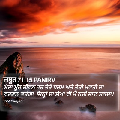 ਜ਼ਬੂਰ 71:15 PANIRV Bible Verse Image