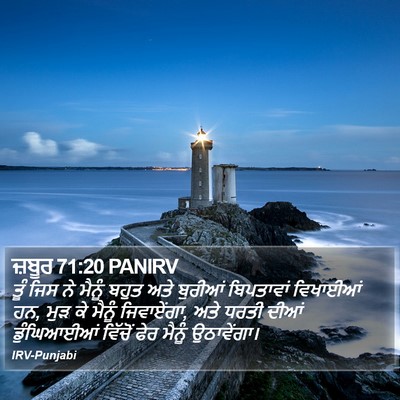 ਜ਼ਬੂਰ 71:20 PANIRV Bible Verse Image