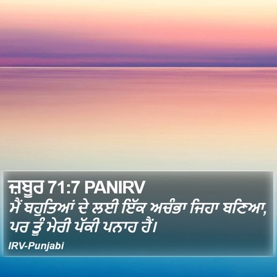 ਜ਼ਬੂਰ 71:7 PANIRV Bible Verse Image