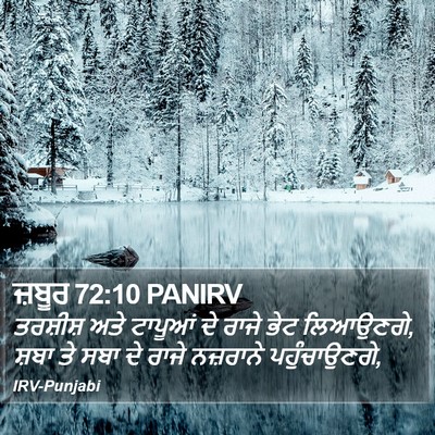ਜ਼ਬੂਰ 72:10 PANIRV Bible Verse Image