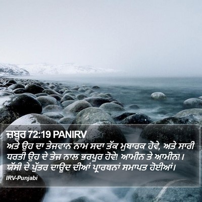 ਜ਼ਬੂਰ 72:19 PANIRV Bible Verse Image