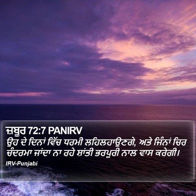 ਜ਼ਬੂਰ 72:7 PANIRV Bible Verse Image