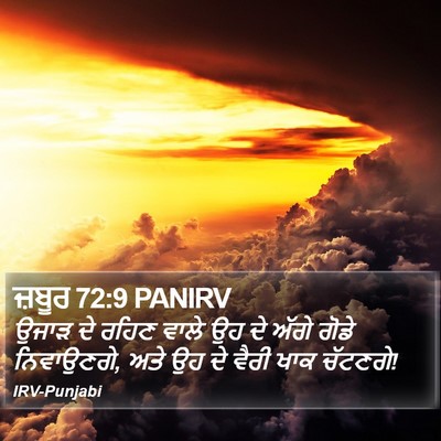 ਜ਼ਬੂਰ 72:9 PANIRV Bible Verse Image