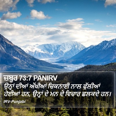 ਜ਼ਬੂਰ 73:7 PANIRV Bible Verse Image