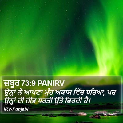 ਜ਼ਬੂਰ 73:9 PANIRV Bible Verse Image