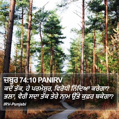 ਜ਼ਬੂਰ 74:10 PANIRV Bible Verse Image