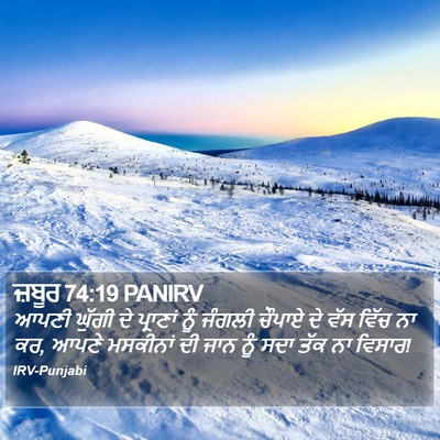 ਜ਼ਬੂਰ 74:19 PANIRV Bible Verse Image