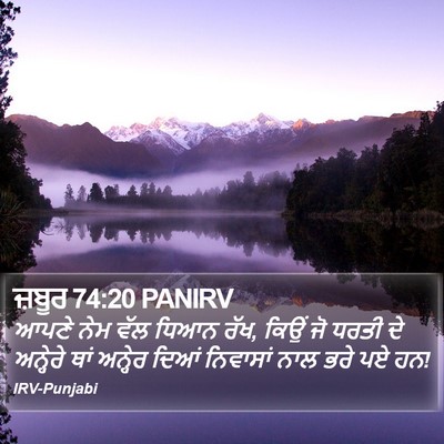 ਜ਼ਬੂਰ 74:20 PANIRV Bible Verse Image