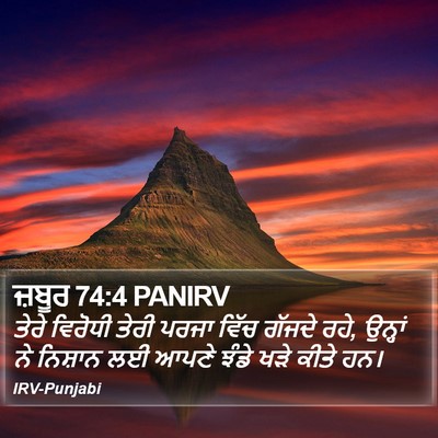ਜ਼ਬੂਰ 74:4 PANIRV Bible Verse Image