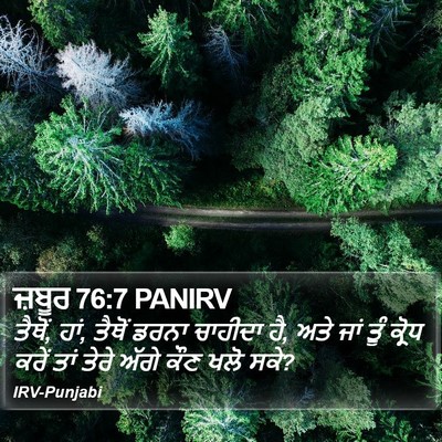 ਜ਼ਬੂਰ 76:7 PANIRV Bible Verse Image