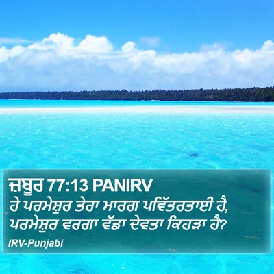ਜ਼ਬੂਰ 77:13 PANIRV Bible Verse Image