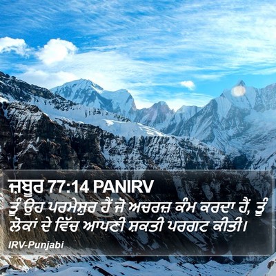 ਜ਼ਬੂਰ 77:14 PANIRV Bible Verse Image