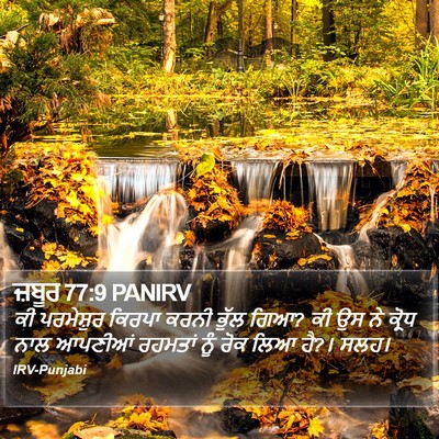 ਜ਼ਬੂਰ 77:9 PANIRV Bible Verse Image