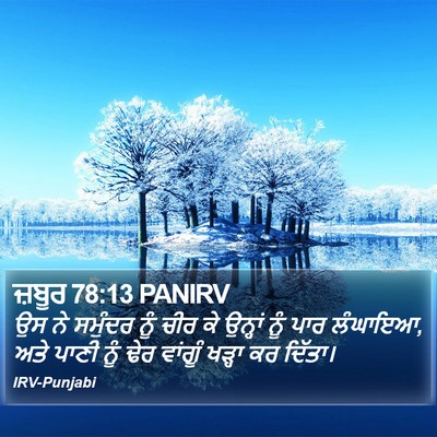 ਜ਼ਬੂਰ 78:13 PANIRV Bible Verse Image