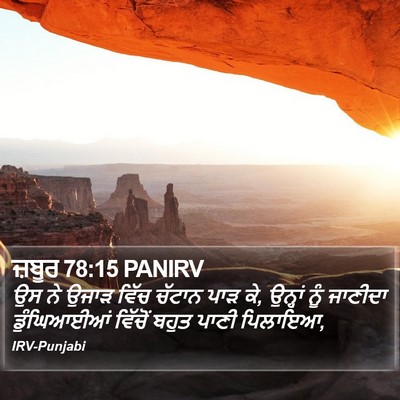 ਜ਼ਬੂਰ 78:15 PANIRV Bible Verse Image