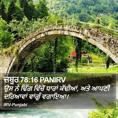 ਜ਼ਬੂਰ 78:16 PANIRV Bible Verse Image