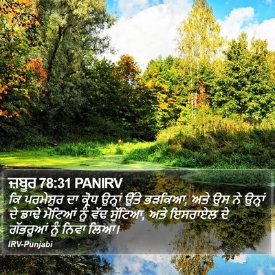 ਜ਼ਬੂਰ 78:31 PANIRV Bible Verse Image