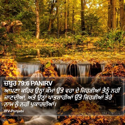 ਜ਼ਬੂਰ 79:6 PANIRV Bible Verse Image