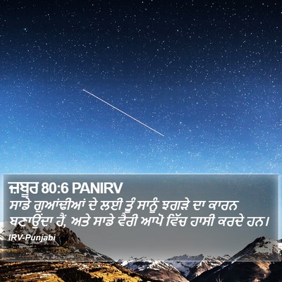 ਜ਼ਬੂਰ 80:6 PANIRV Bible Verse Image