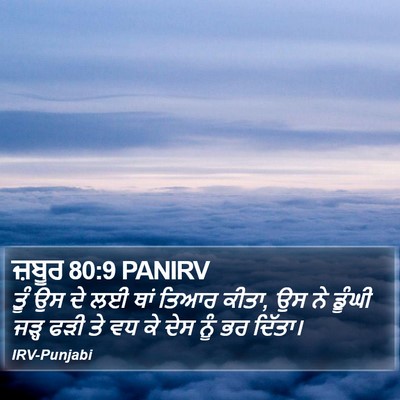 ਜ਼ਬੂਰ 80:9 PANIRV Bible Verse Image