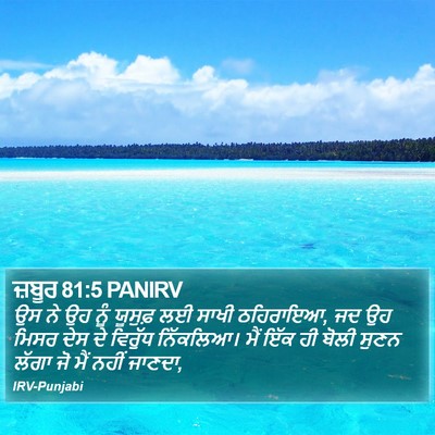 ਜ਼ਬੂਰ 81:5 PANIRV Bible Verse Image
