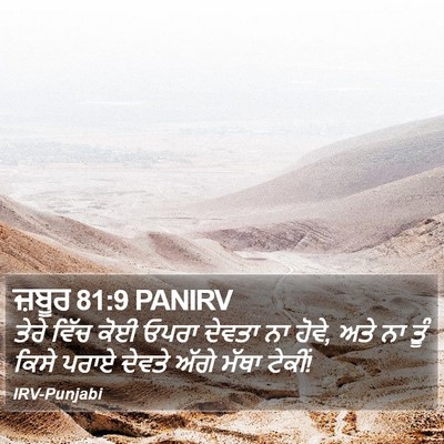 ਜ਼ਬੂਰ 81:9 PANIRV Bible Verse Image