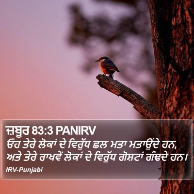 ਜ਼ਬੂਰ 83:3 PANIRV Bible Verse Image