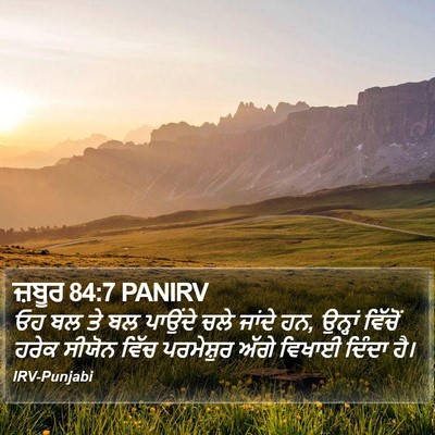ਜ਼ਬੂਰ 84:7 PANIRV Bible Verse Image