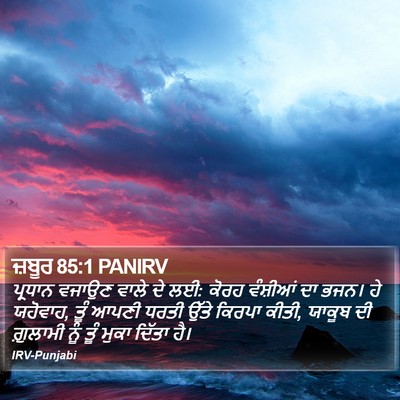 ਜ਼ਬੂਰ 85:1 PANIRV Bible Verse Image