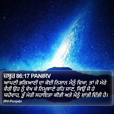 ਜ਼ਬੂਰ 86:17 PANIRV Bible Verse Image