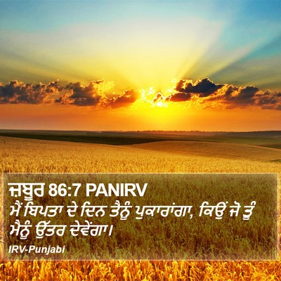 ਜ਼ਬੂਰ 86:7 PANIRV Bible Verse Image