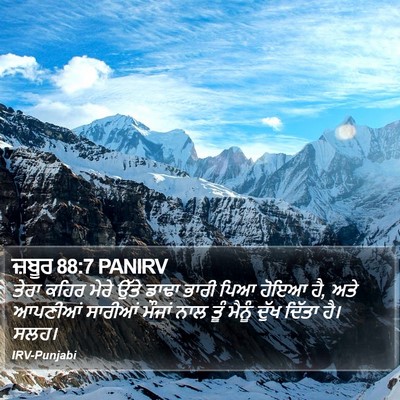ਜ਼ਬੂਰ 88:7 PANIRV Bible Verse Image