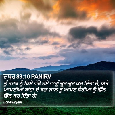 ਜ਼ਬੂਰ 89:10 PANIRV Bible Verse Image
