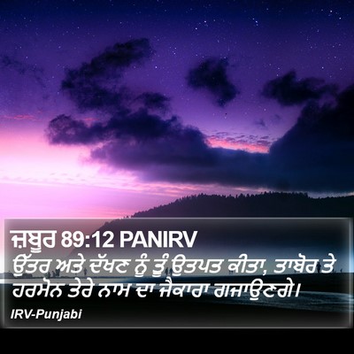 ਜ਼ਬੂਰ 89:12 PANIRV Bible Verse Image