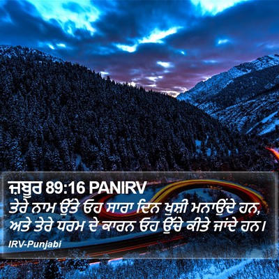 ਜ਼ਬੂਰ 89:16 PANIRV Bible Verse Image