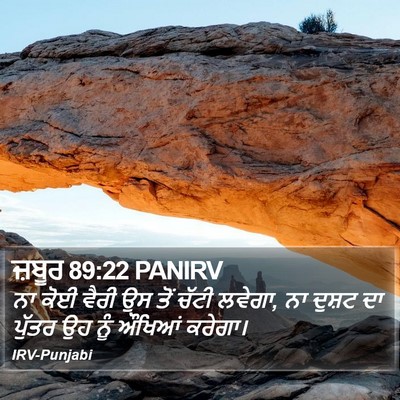 ਜ਼ਬੂਰ 89:22 PANIRV Bible Verse Image