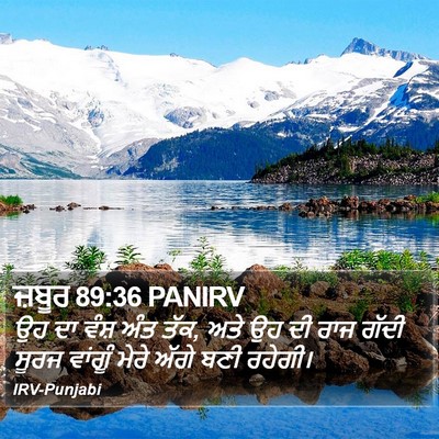 ਜ਼ਬੂਰ 89:36 PANIRV Bible Verse Image