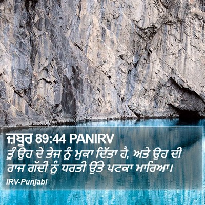 ਜ਼ਬੂਰ 89:44 PANIRV Bible Verse Image