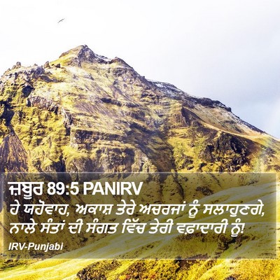 ਜ਼ਬੂਰ 89:5 PANIRV Bible Verse Image