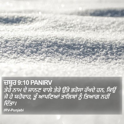 ਜ਼ਬੂਰ 9:10 PANIRV Bible Verse Image